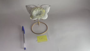 Agate Druzy Butterfly Stone on Metal Stands - Alura Stones