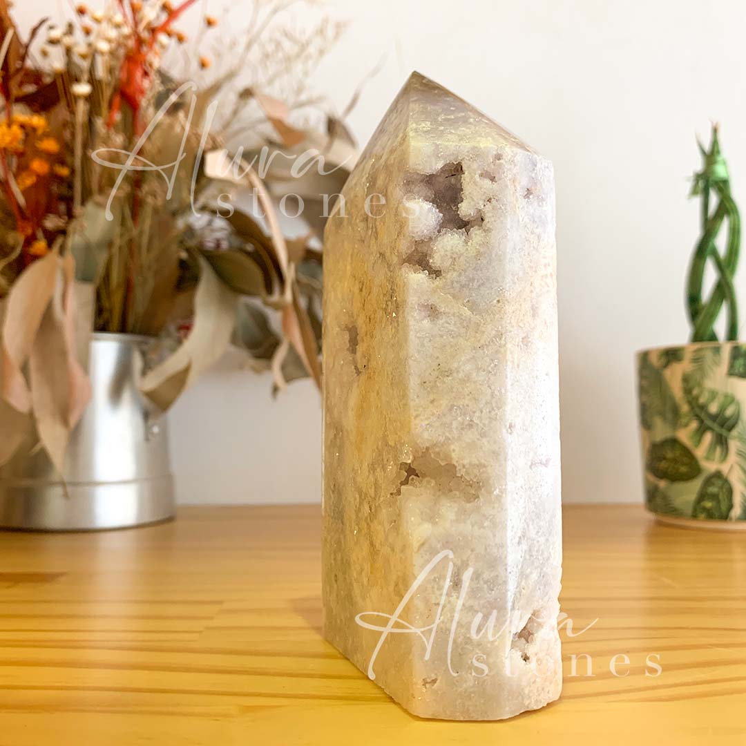 Amethyst Crystal Polished Points Tower - Healing Crystals - Alura Stones