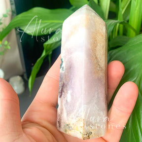 Amethyst Crystal Polished Points Tower - Healing Crystals - Alura Stones