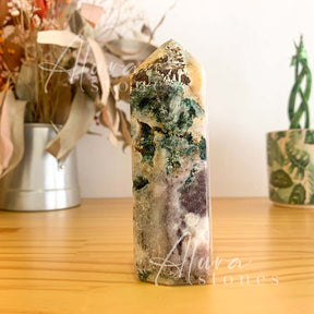 Amethyst Crystal Polished Points Tower - Healing Crystals - Alura Stones