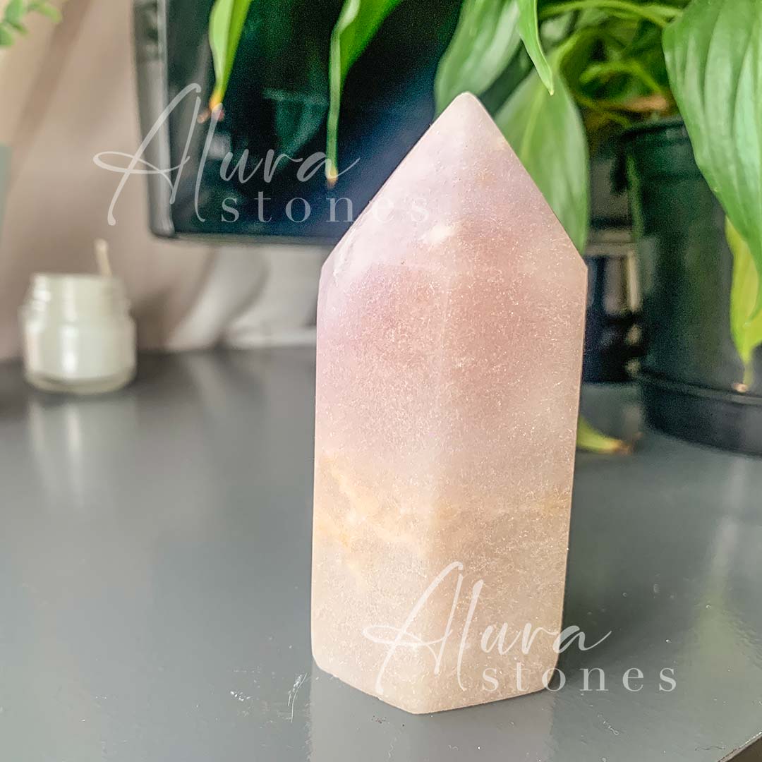 Amethyst Crystal Polished Points Tower - Healing Crystals - Alura Stones