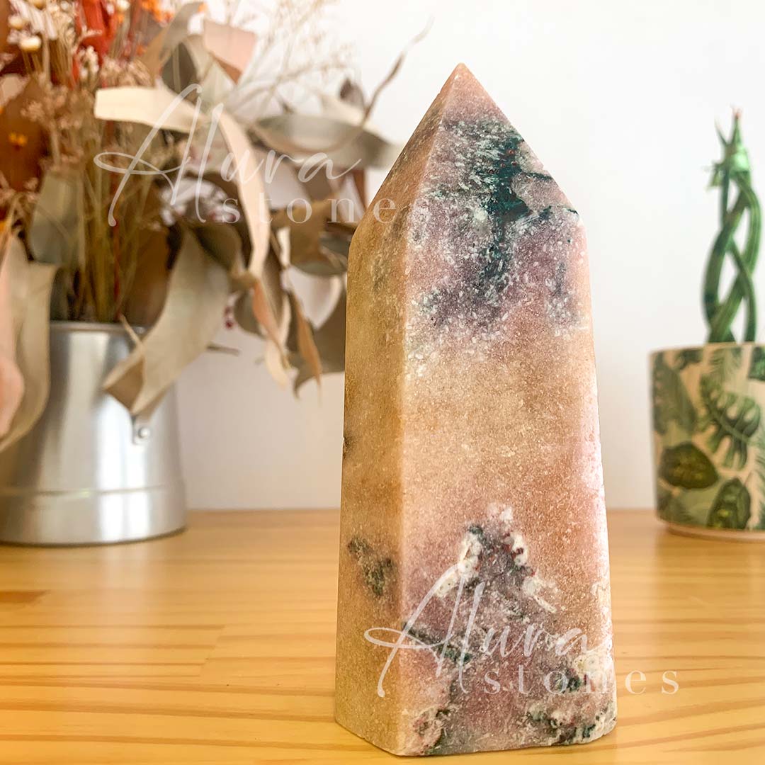 Amethyst Crystal Polished Points Tower - Healing Crystals - Alura Stones