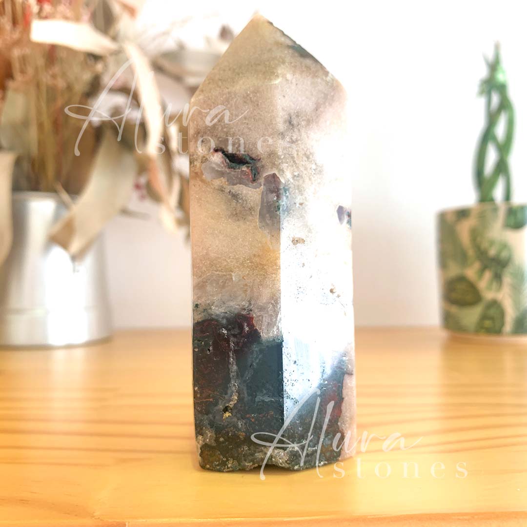 Amethyst Crystal Polished Points Tower - Healing Crystals - Alura Stones