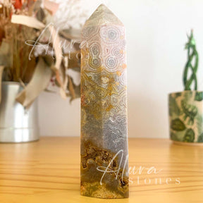 Amethyst Crystal Polished Points Tower - Healing Crystals - Alura Stones