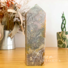 Amethyst Crystal Polished Points Tower - Healing Crystals - Alura Stones