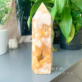 Amethyst Crystal Polished Points Tower - Healing Crystals - Alura Stones