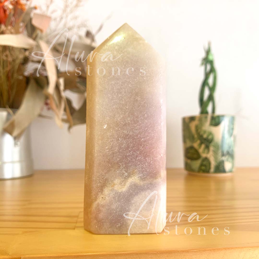 Amethyst Crystal Polished Points Tower - Healing Crystals - Alura Stones