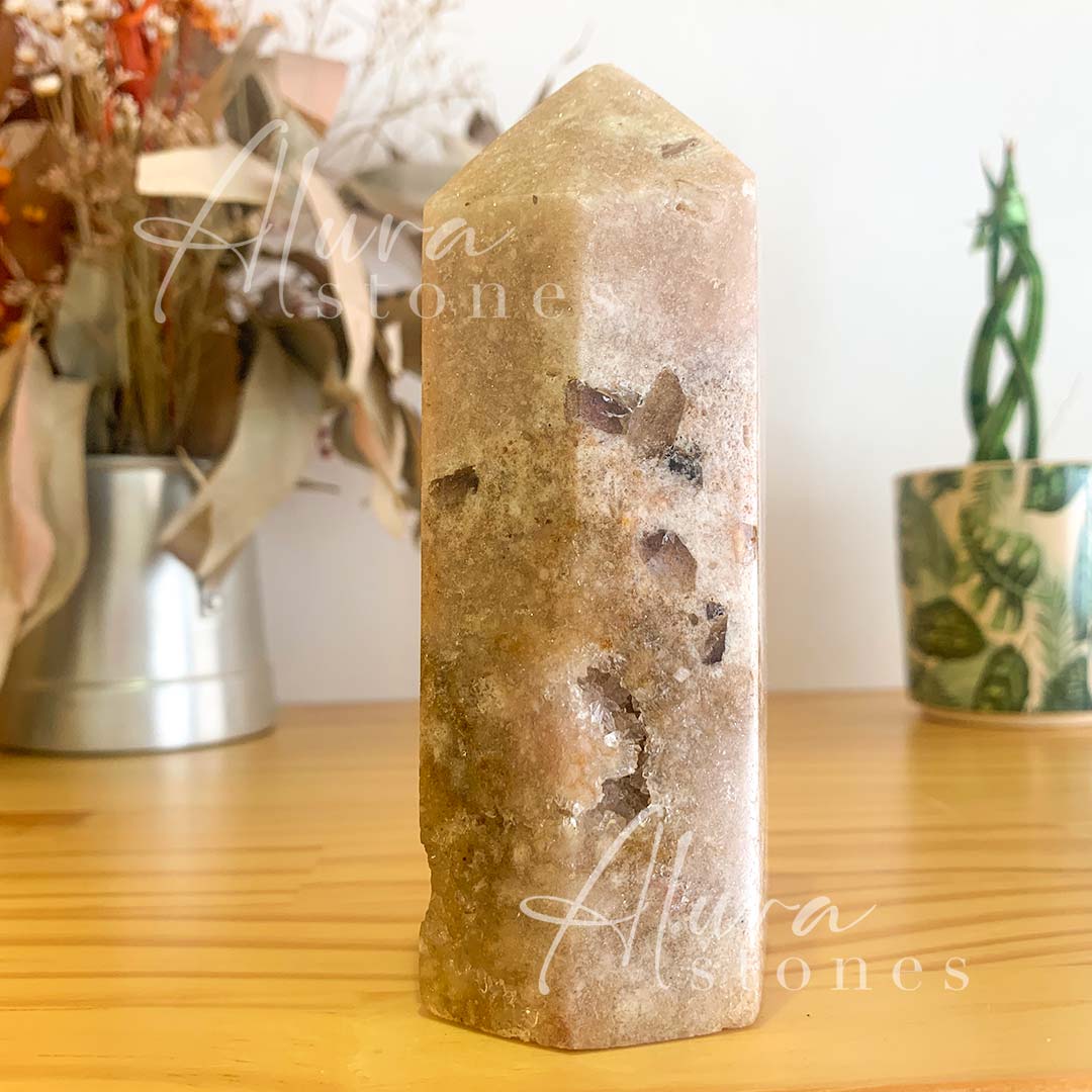 Amethyst Crystal Polished Points Tower - Healing Crystals - Alura Stones