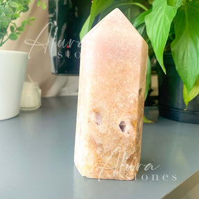 Amethyst Crystal Polished Points Tower - Healing Crystals - Alura Stones