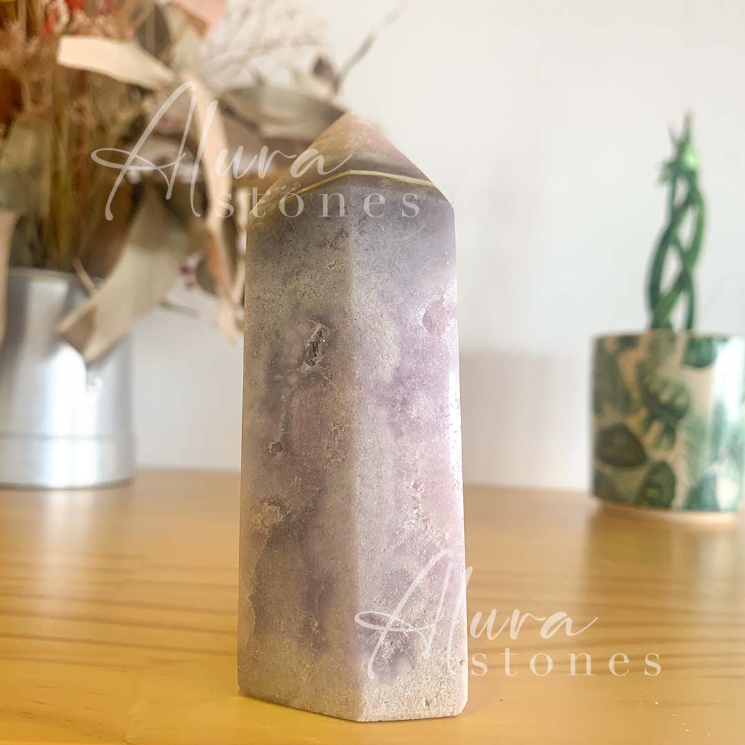 Amethyst Crystal Polished Points Tower - Healing Crystals - Alura Stones