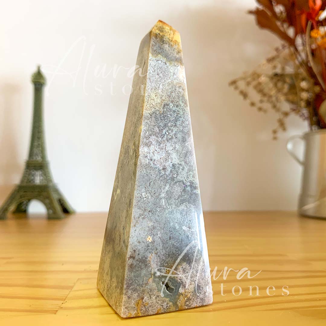 Obelisco de Cristal de Ametista - Cristais de Cura - Pedras Alura