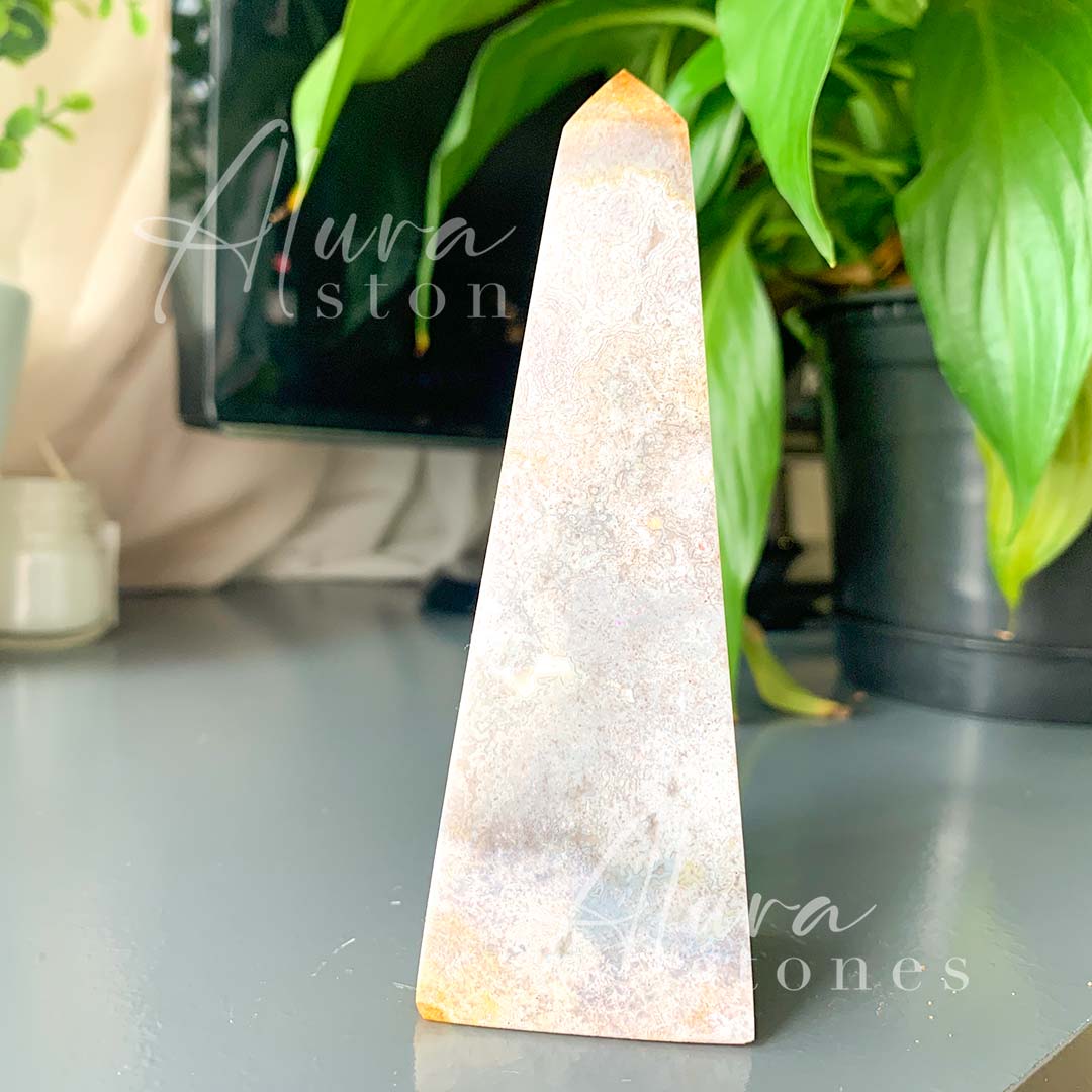 Amethyst Crystal Obelisk - Healing Crystals - Alura Stones