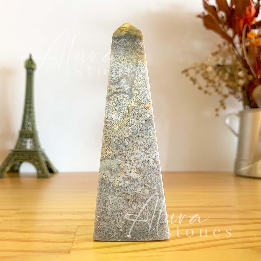 Amethyst Crystal Obelisk - Healing Crystals - Alura Stones