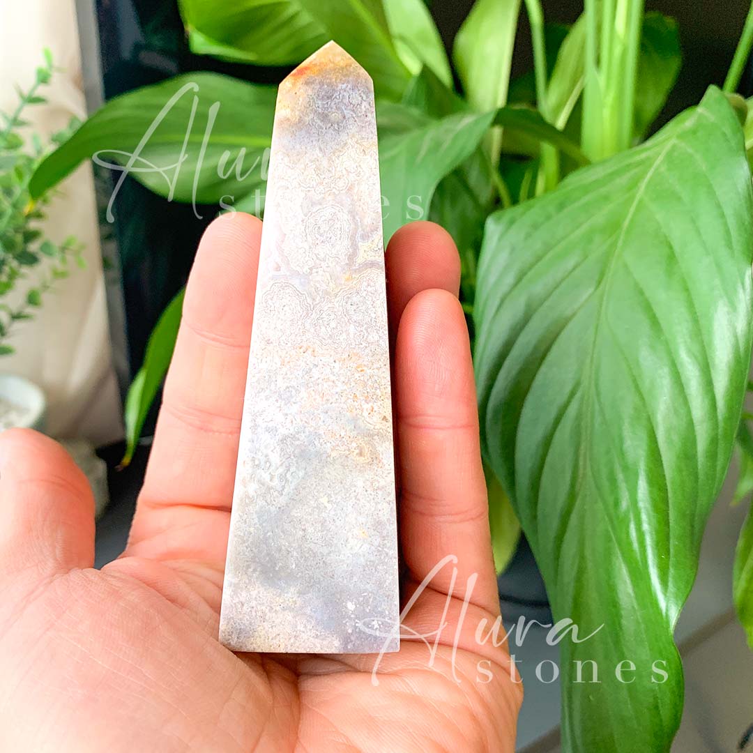 Amethyst Crystal Obelisk - Healing Crystals - Alura Stones